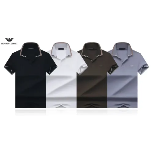 Replica Armani T-Shirts Short Sleeved For Men #1475213 $32.00 USD for Wholesale