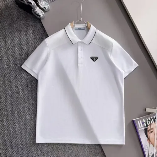 Wholesale Prada T-Shirts Short Sleeved For Men #1475245 $38.00 USD, Wholesale Quality Replica Prada T-Shirts