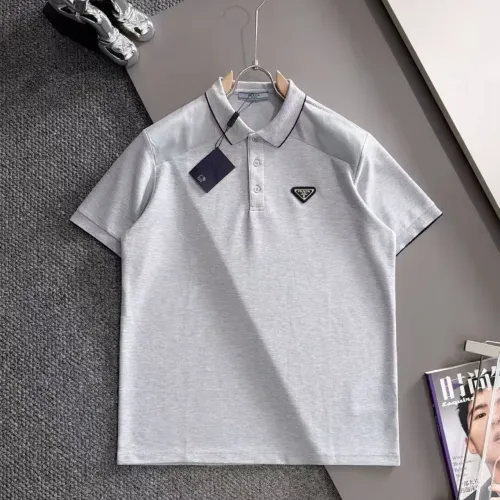 Wholesale Prada T-Shirts Short Sleeved For Men #1475246 $38.00 USD, Wholesale Quality Replica Prada T-Shirts