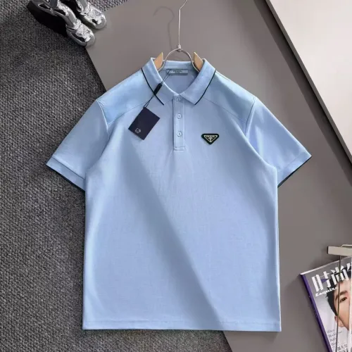Wholesale Prada T-Shirts Short Sleeved For Men #1475248 $38.00 USD, Wholesale Quality Replica Prada T-Shirts