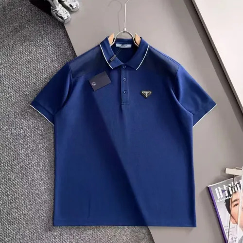 Wholesale Prada T-Shirts Short Sleeved For Men #1475249 $38.00 USD, Wholesale Quality Replica Prada T-Shirts