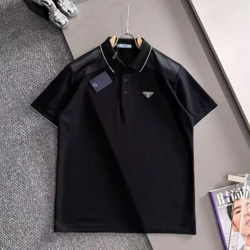 Wholesale Prada T-Shirts Short Sleeved For Men #1475251 $38.00 USD, Wholesale Quality Replica Prada T-Shirts