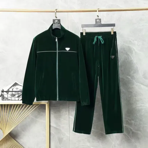 Wholesale Prada Tracksuits Long Sleeved For Men #1475262 $85.00 USD, Wholesale Quality Replica Prada Tracksuits