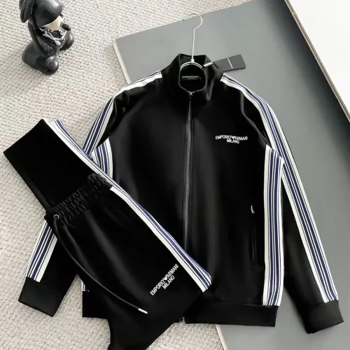Wholesale Armani Tracksuits Long Sleeved For Men #1475278 $88.00 USD, Wholesale Quality Replica Armani Tracksuits
