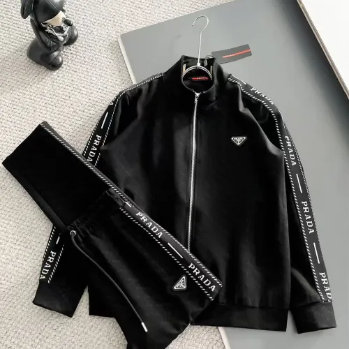 Wholesale Prada Tracksuits Long Sleeved For Men #1475285 $88.00 USD, Wholesale Quality Replica Prada Tracksuits