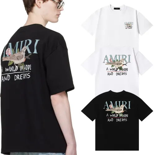 Replica Amiri T-Shirts Short Sleeved For Unisex #1475288 $32.00 USD for Wholesale