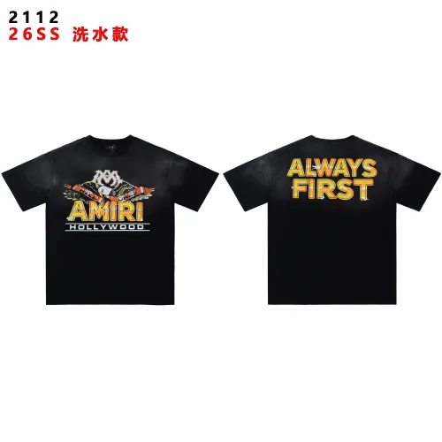 Wholesale Amiri T-Shirts Short Sleeved For Unisex #1475290 $34.00 USD, Wholesale Quality Replica Amiri T-Shirts