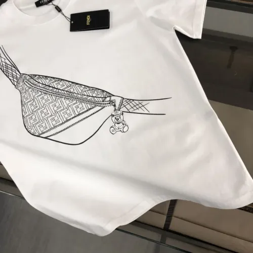Replica Fendi T-Shirts Short Sleeved For Men #1475373 $45.00 USD for Wholesale