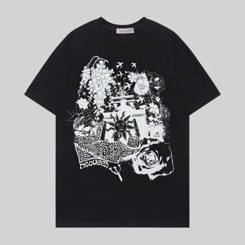 Wholesale Alexander McQueen T-shirts Short Sleeved For Unisex #1475423 $32.00 USD, Wholesale Quality Replica Alexander McQueen T-shirts