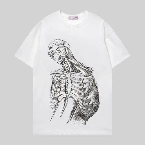 Wholesale Alexander McQueen T-shirts Short Sleeved For Unisex #1475424 $32.00 USD, Wholesale Quality Replica Alexander McQueen T-shirts