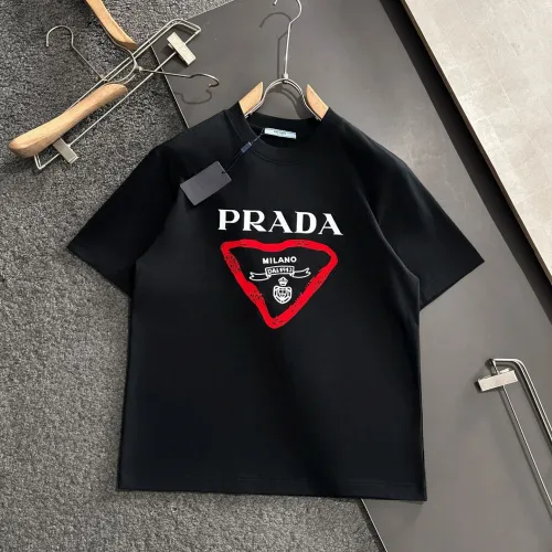 Wholesale Prada T-Shirts Short Sleeved For Men #1475531 $45.00 USD, Wholesale Quality Replica Prada T-Shirts