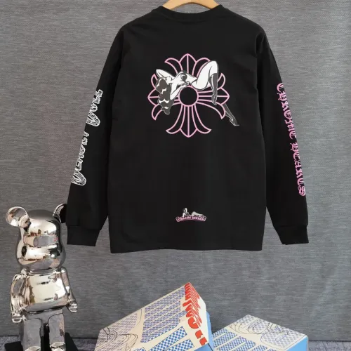 Replica Chrome Hearts T-Shirts Long Sleeved For Unisex #1475574 $48.00 USD for Wholesale