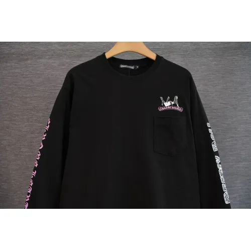 Replica Chrome Hearts T-Shirts Long Sleeved For Unisex #1475574 $48.00 USD for Wholesale