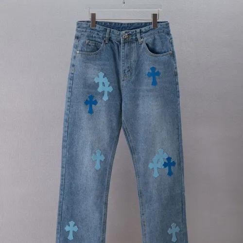 Wholesale Chrome Hearts Jeans For Men #1475670 $52.00 USD, Wholesale Quality Replica Chrome Hearts Jeans