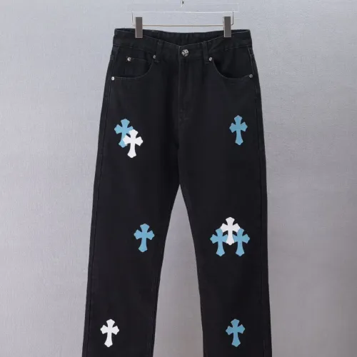 Wholesale Chrome Hearts Jeans For Men #1475672 $60.00 USD, Wholesale Quality Replica Chrome Hearts Jeans