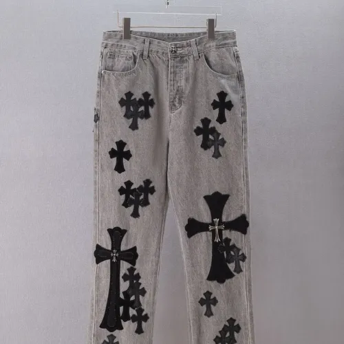 Wholesale Chrome Hearts Jeans For Men #1475677 $72.00 USD, Wholesale Quality Replica Chrome Hearts Jeans
