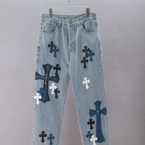 Wholesale Chrome Hearts Jeans For Men #1475679 $72.00 USD, Wholesale Quality Replica Chrome Hearts Jeans