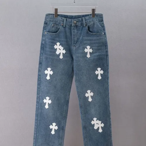 Wholesale Chrome Hearts Jeans For Men #1475683 $52.00 USD, Wholesale Quality Replica Chrome Hearts Jeans