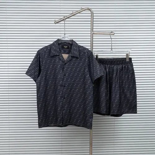Wholesale Fendi Tracksuits Short Sleeved For Unisex #1475717 $80.00 USD, Wholesale Quality Replica Fendi Tracksuits