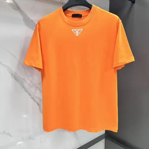 Wholesale Prada T-Shirts Short Sleeved For Men #1475873 $64.00 USD, Wholesale Quality Replica Prada T-Shirts