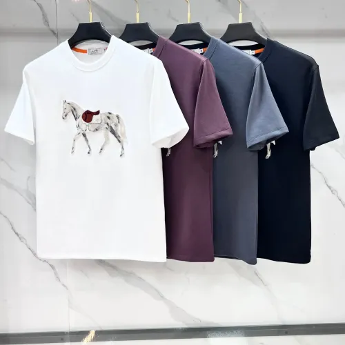 Replica Hermes T-Shirts Short Sleeved For Men #1475884 $68.00 USD for Wholesale