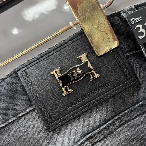 Replica Hermes Jeans For Men #1475890 $80.00 USD for Wholesale
