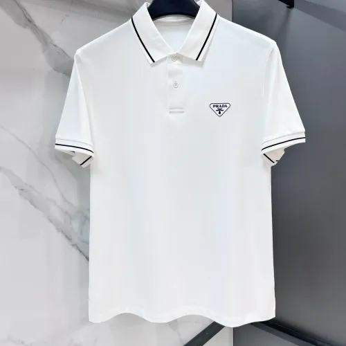 Wholesale Prada T-Shirts Short Sleeved For Men #1475898 $80.00 USD, Wholesale Quality Replica Prada T-Shirts