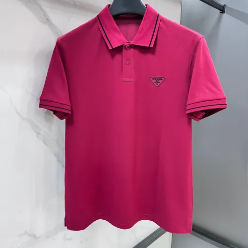 Wholesale Prada T-Shirts Short Sleeved For Men #1475899 $80.00 USD, Wholesale Quality Replica Prada T-Shirts