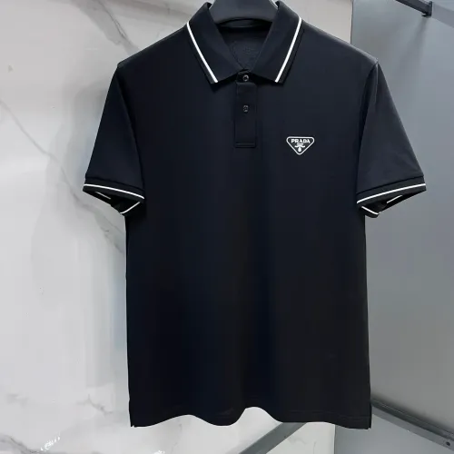 Wholesale Prada T-Shirts Short Sleeved For Men #1475901 $80.00 USD, Wholesale Quality Replica Prada T-Shirts