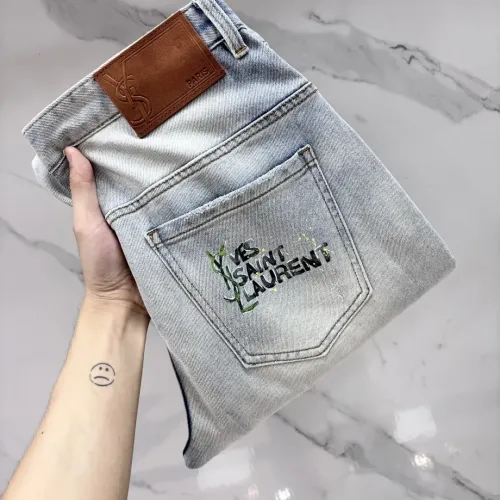 Wholesale Yves Saint Laurent YSL Jeans For Men #1475906 $88.00 USD, Wholesale Quality Replica Yves Saint Laurent YSL Jeans