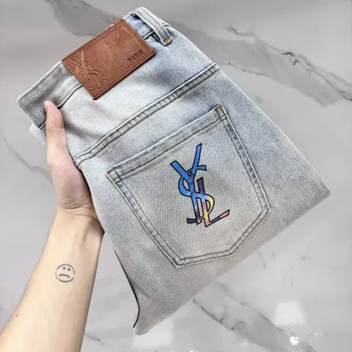 Wholesale Yves Saint Laurent YSL Jeans For Men #1475907 $88.00 USD, Wholesale Quality Replica Yves Saint Laurent YSL Jeans