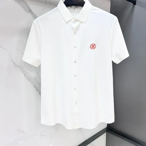 Wholesale Hermes Shirts Short Sleeved For Men #1476003 $76.00 USD, Wholesale Quality Replica Hermes Shirts
