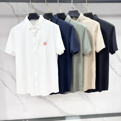 Replica Hermes Shirts Short Sleeved For Men #1476006 $76.00 USD for Wholesale