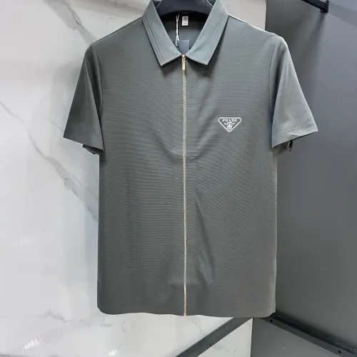 Wholesale Prada Shirts Short Sleeved For Men #1476009 $76.00 USD, Wholesale Quality Replica Prada Shirts