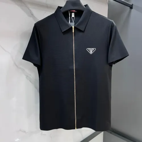 Wholesale Prada Shirts Short Sleeved For Men #1476010 $76.00 USD, Wholesale Quality Replica Prada Shirts