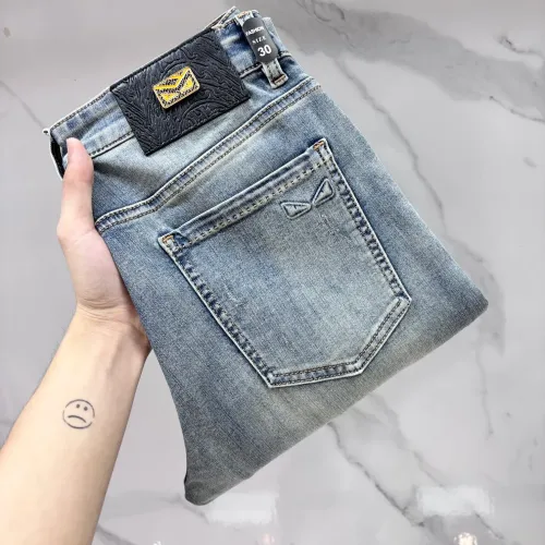 Wholesale Fendi Jeans For Men #1476050 $80.00 USD, Wholesale Quality Replica Fendi Jeans