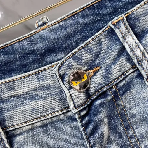 Replica Fendi Jeans For Men #1476050 $80.00 USD for Wholesale