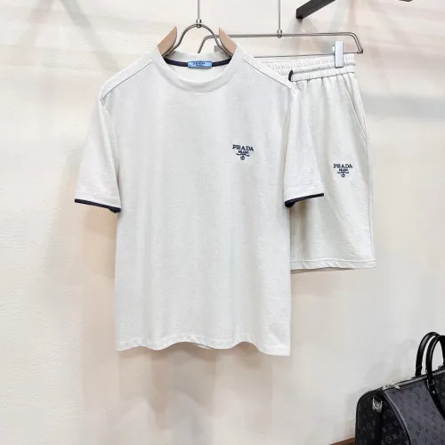 Wholesale Prada Tracksuits Short Sleeved For Men #1476053 $112.00 USD, Wholesale Quality Replica Prada Tracksuits