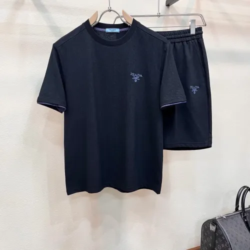 Wholesale Prada Tracksuits Short Sleeved For Men #1476054 $112.00 USD, Wholesale Quality Replica Prada Tracksuits