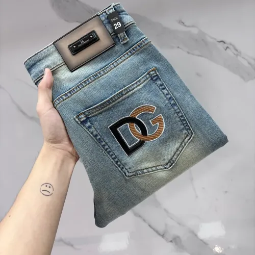 Wholesale Dolce &amp; Gabbana D&amp;G Jeans For Men #1476059 $80.00 USD, Wholesale Quality Replica Dolce &amp; Gabbana D&amp;G Jeans