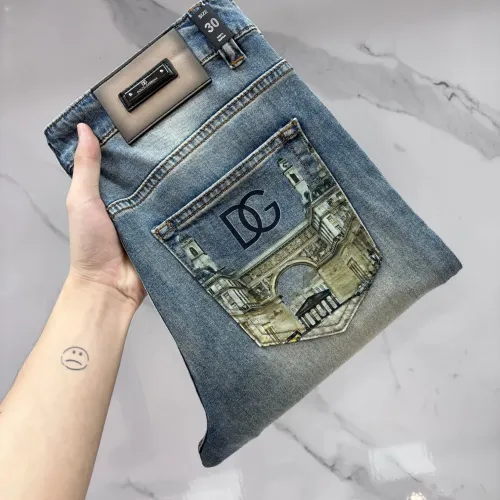 Wholesale Dolce &amp; Gabbana D&amp;G Jeans For Men #1476080 $80.00 USD, Wholesale Quality Replica Dolce &amp; Gabbana D&amp;G Jeans