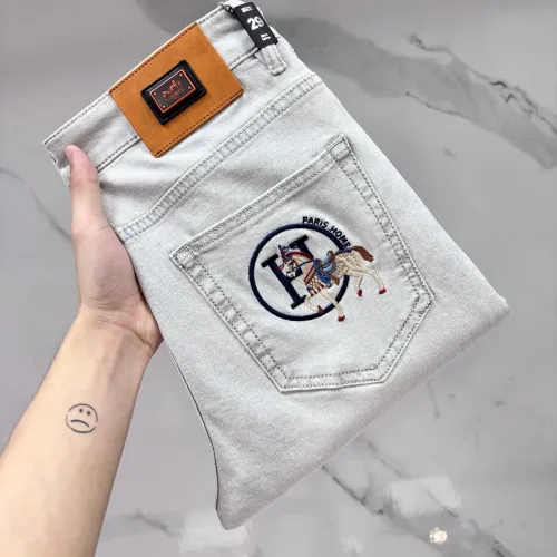 Wholesale Hermes Jeans For Men #1476081 $80.00 USD, Wholesale Quality Replica Hermes Jeans