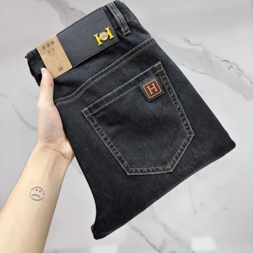 Wholesale Hermes Jeans For Men #1476366 $80.00 USD, Wholesale Quality Replica Hermes Jeans