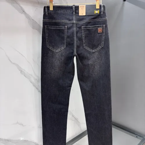 Replica Hermes Jeans For Men #1476366 $80.00 USD for Wholesale