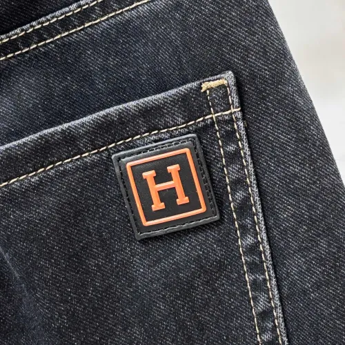 Replica Hermes Jeans For Men #1476366 $80.00 USD for Wholesale