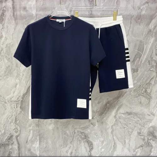 Wholesale Thom Browne TB Tracksuits Short Sleeved For Men #1476388 $105.00 USD, Wholesale Quality Replica Thom Browne TB Tracksuits