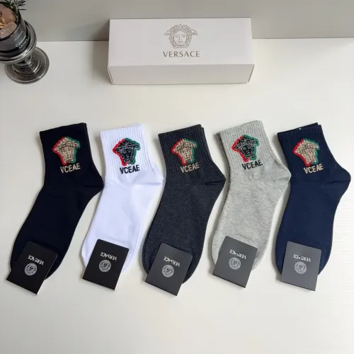 Wholesale Versace Socks For Men #1476516 $29.00 USD, Wholesale Quality Replica Versace Socks
