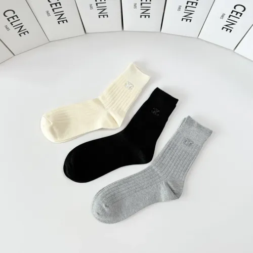 Replica Celine Socks #1476529 $32.00 USD for Wholesale