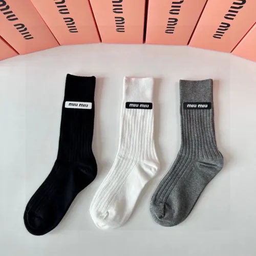 Wholesale MIU MIU Socks #1476534 $32.00 USD, Wholesale Quality Replica MIU MIU Socks