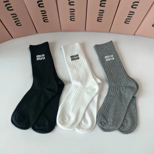 Wholesale MIU MIU Socks #1476535 $32.00 USD, Wholesale Quality Replica MIU MIU Socks